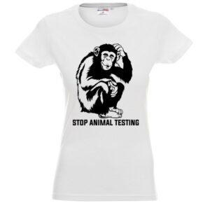 Stop Animal Testing - Тениска за вегани и вегетарианци